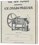 Ice Cream Freezer Wood Print