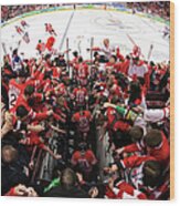 Ice Hockey - Day 10 - Canada V Usa Wood Print