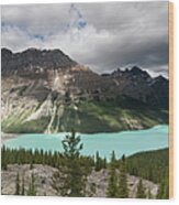 Icefields Parkway, Bow Pass, Peyto Lake Wood Print