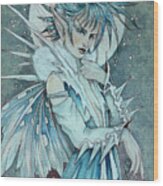 Icicle Fae Wood Print