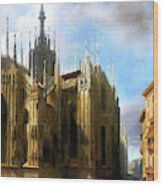 Il Duomo Dalla Corsia Dei Servi Wood Print