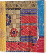Indian Sari Wood Print