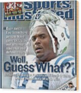 Indianapolis Colts Dwight Freeney Sports Illustrated Cover Wood Print