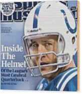 Indianapolis Colts Qb Peyton Manning Sports Illustrated Cover Wood Print