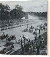 Indianapolis Speedway Race Wood Print