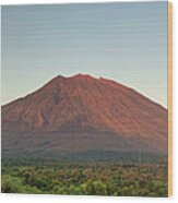 Indonesia, Bali, Gunung Agung Volcano Wood Print