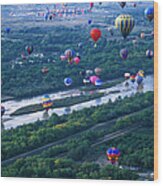 International Hot Air Balloon Fiesta Wood Print