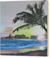 Isla Verde Wood Print