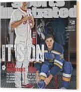 Its On Adam Wainwright And T.j. Oshie Sports Illustrated Cover Wood Print