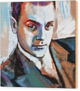 James Cagney Painting Wood Print