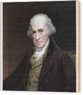 James Watt Scottish Engineer 1833 Wood Print
