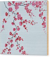 Japanese Cherry Blossom Wood Print