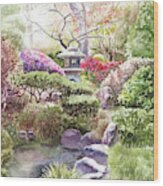 Japanese Tea Garden San Francisco Golden Gate Park Wood Print