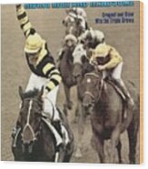 Jean Cruguet, 1977 Belmont Stakes Sports Illustrated Cover Wood Print
