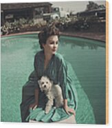 Jean Simmons Wood Print