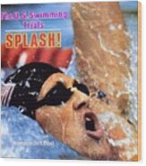 Jeff Float, 1984 Us Olympic Swimming Trials Sports Illustrated Cover Wood Print