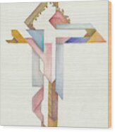 Jesus Cross Xviii Iv 85 Wood Print