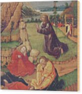 Jesus In The Garden Of Olives, From Scenes From The Life Of Christ Wood Print