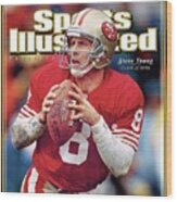 Joe Montana Hall Of Fame Class Of 2005 Sports Illustrated Cover Wood Print