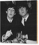 John And Paul Wood Print