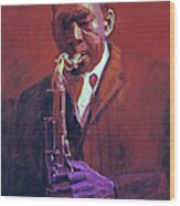 John Coltrane Wood Print