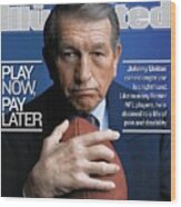 Johnny Unitas Sports Illustrated Cover Wood Print