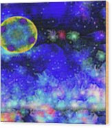 Kaleidoscope Moon For Children Gone Too Soon Number 1 - Ascension Wood Print