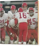 Kansas City Chiefs Offense Sports Illustrated Cover Wood Print