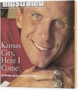 Kansas City Chiefs Qb Joe Montana Sports Illustrated Cover Wood Print