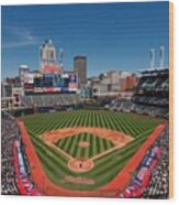 Kansas City Royals V Cleveland Indians Wood Print