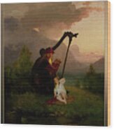 King Heimer And Aslog By August Malmstrom Wood Print