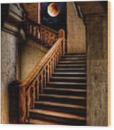 Ktm Stairway Moon Wood Print