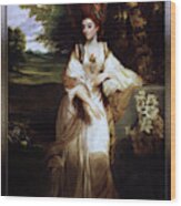 Lady Bampfylde By Joshua Reynolds Wood Print
