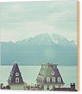 Lake Geneva, Lausanne, Switzerland Wood Print