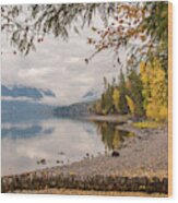 Lake Mcdonald In Glacier Np Wood Print