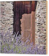 Lavender Welcomes You To This Abode Wood Print