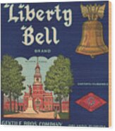 Liberty Bell Brand Wood Print