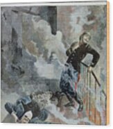 Lieutenant Kock, A Victim Of His Duty Wood Print