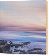 Light At The Shore Panorama Dreamscape Wood Print