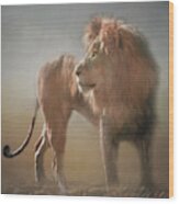 Lion King - Leader Of The Pride Wood Print