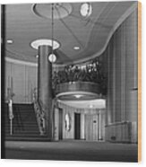 Lobby Of The Esquire Theatre Wood Print