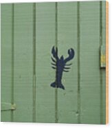 Lobster Door Wood Print