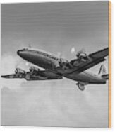 Lockheed Breitling Super Constellation Wood Print