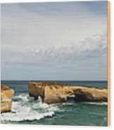 London Bridge On Great Ocean Road Wood Print