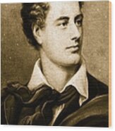 Lord Byron Wood Print