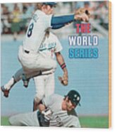 Los Angeles Dodgers Bill Russell, 1977 World Series Sports Illustrated Cover Wood Print