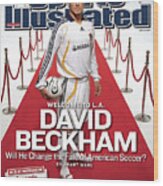 Los Angeles Galaxy David Beckham Sports Illustrated Cover Wood Print