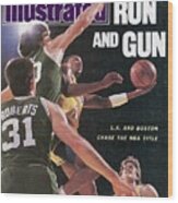 Los Angeles Lakers Byron Scott, 1987 Nba Finals Sports Illustrated Cover Wood Print
