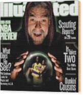 Los Angeles Lakers Coach Phil Jackson, 1999-2000 Nba Sports Illustrated Cover Wood Print