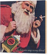 Lucky Strike Cigarettes Advertisement Wood Print